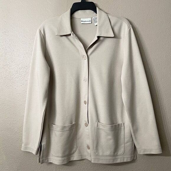 Appleseed’s Tan Button Down Cardigan size M - Picture 1 of 6